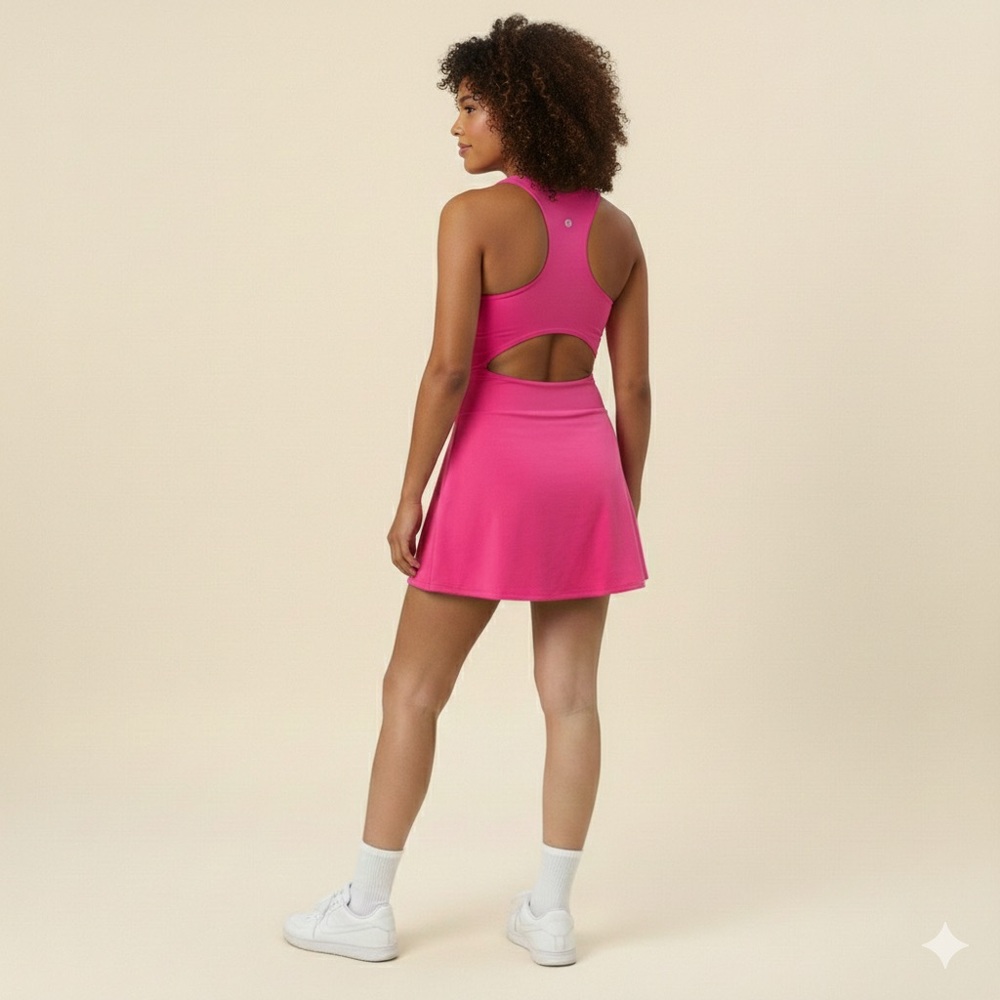 Antonio Melani Courtside Athletic Tennis Dress Bright Pink XL NWT - Picture 2 of 11